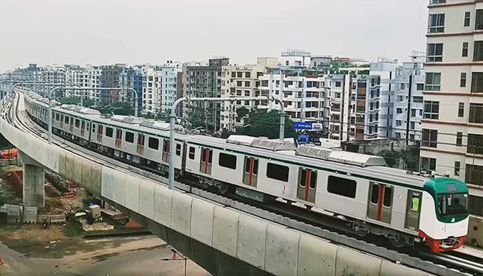 রোববার ভায়াডাক্টের ওপর চলবে মেট্রোরেল