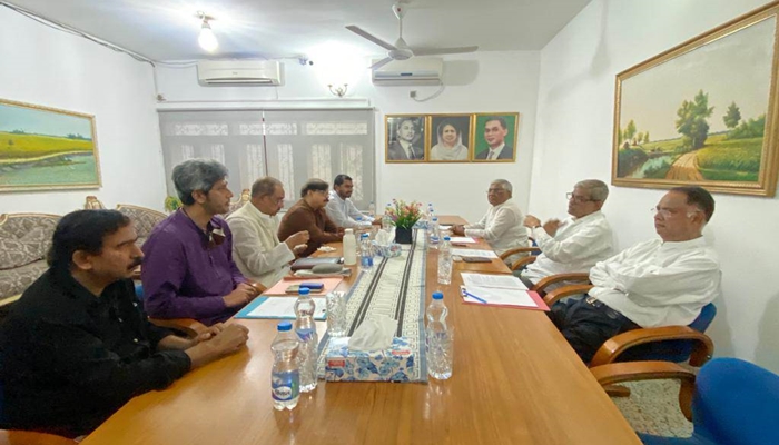 গণতন্ত্র মঞ্চের লিয়াজোঁ কমিটির সঙ্গে বিএনপির বৈঠক শুরু