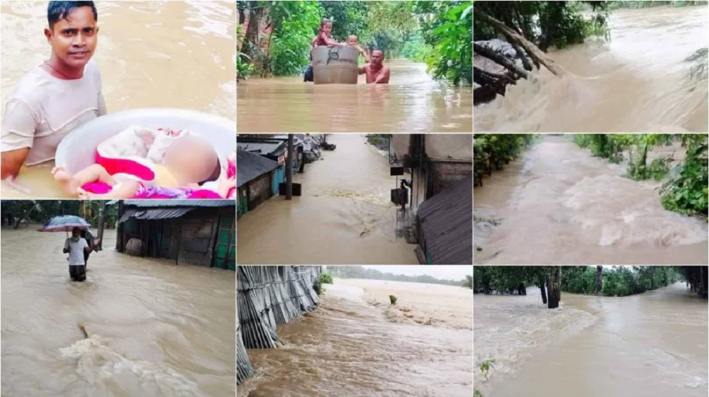 ফেনীতে ভয়াবহ বন্যা, উদ্ধারে সেনাবাহিনী-বিজিবি