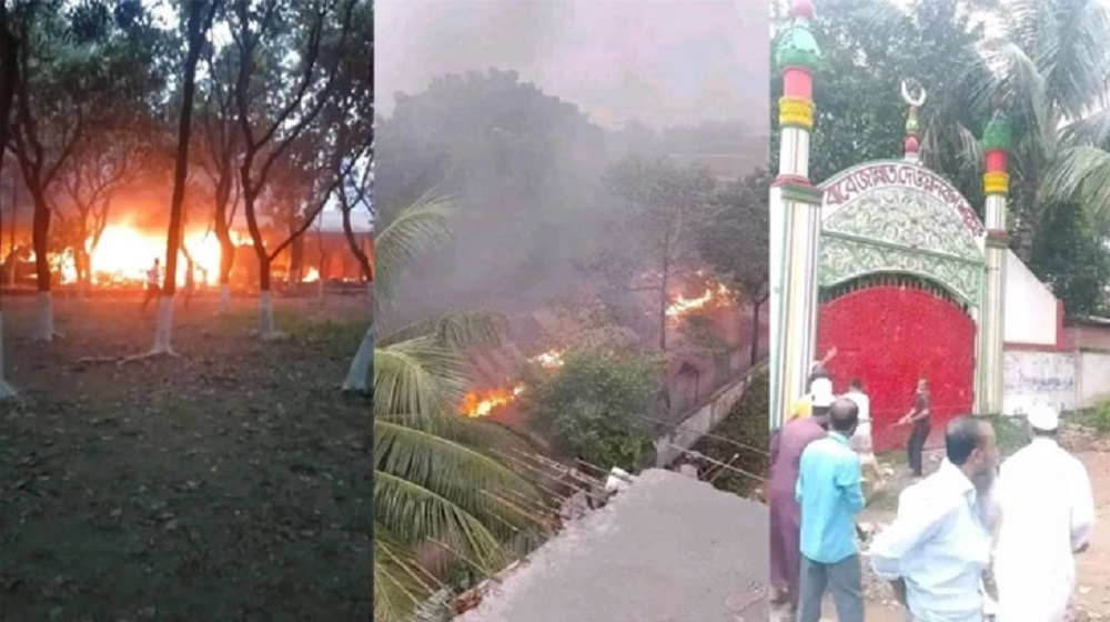 দেওয়ানবাগী পীরের আস্তানায় ভাঙচুর ও অগ্নিসংযোগ