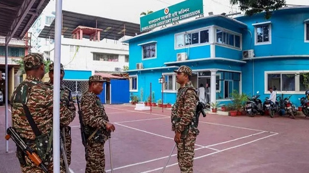 আগরতলায় বাংলাদেশের হাইকমিশনে হামলায় ৩ পুলিশ কর্মকর্তা বরখাস্ত 