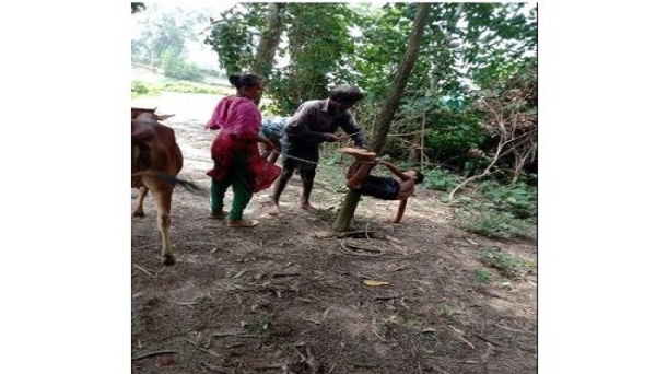 মাছ চুরির অপবাদে শিশুকে মধ্যযুগীয় কায়দায় নির্যাতন